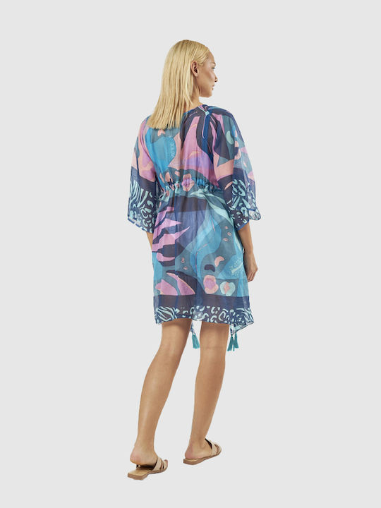 Verde Beach Caftan Blue