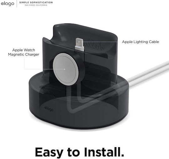 Elago Station Tragbare Ladegeräte Für Apple Watch Iphone Airpods Pro Apple Pencil Schwarz