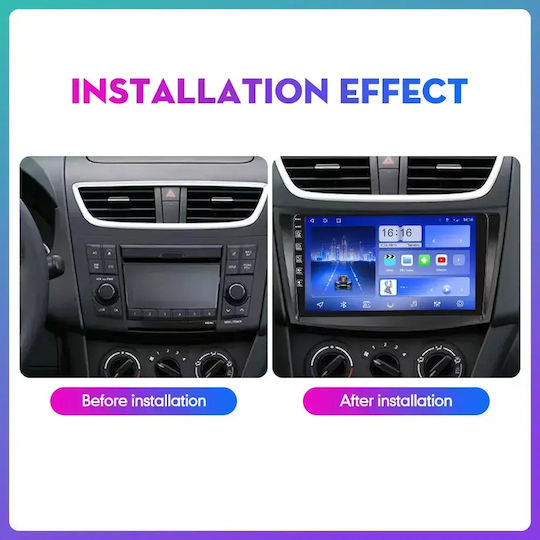 Suzuki Swift 2012 Android Мултимедия Carplay Androidauto GPS Вграден Wi-Fi Bluetooth SH48