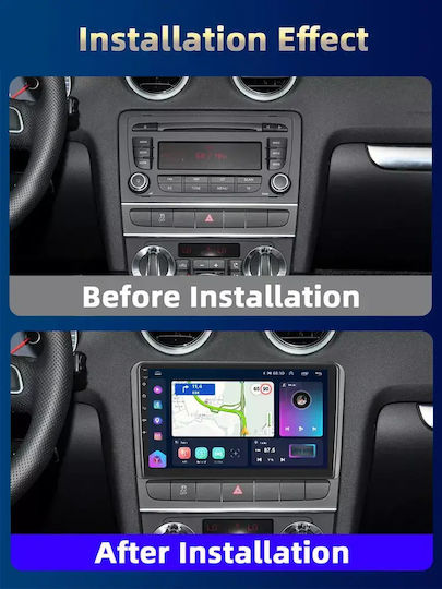 Audi A3 2006 Android Multimedia Carplay Androidauto Gps Wi-fi Bluetooth Sη33
