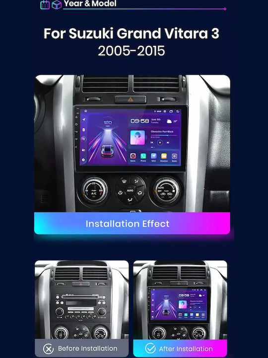 Suzuki Grand Vitara 2006 Android Multimedia Carplay Androidauto Gps Wi-fi Bluetooth Sh20