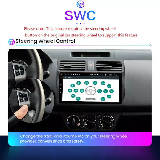 Toyota Aygo 2014 Android Multimedia CarPlay Android Auto GPS Wi-Fi Bluetooth SH69