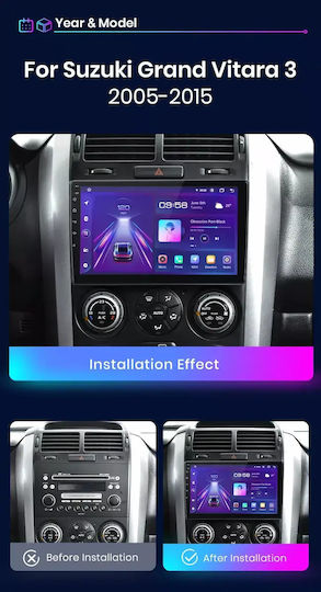 Suzuki Grand Vitara 2015 Android Multimedia CarPlay Android Auto GPS Wi-Fi Bluetooth Sh29