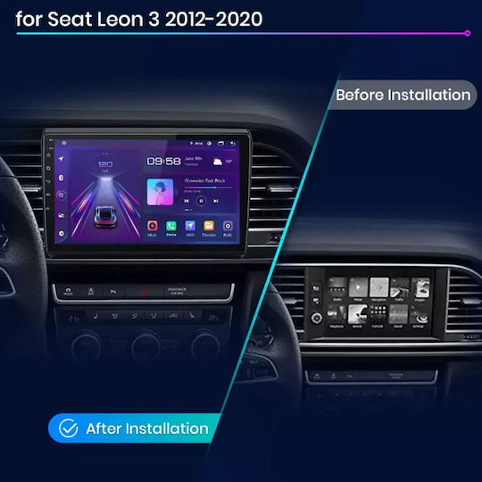 Seατ Leon 2012 Android Multimedia Carplay Androidauto Gps Wi-fi Bluetooth Sh70