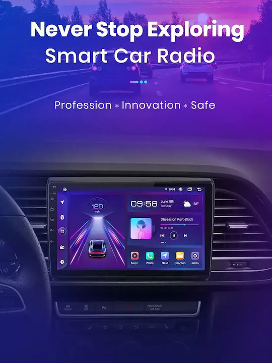 Seat Leon 2017 Android Мултимедия Carplay Androidauto GPS Вграден Wi-Fi Bluetooth SH75