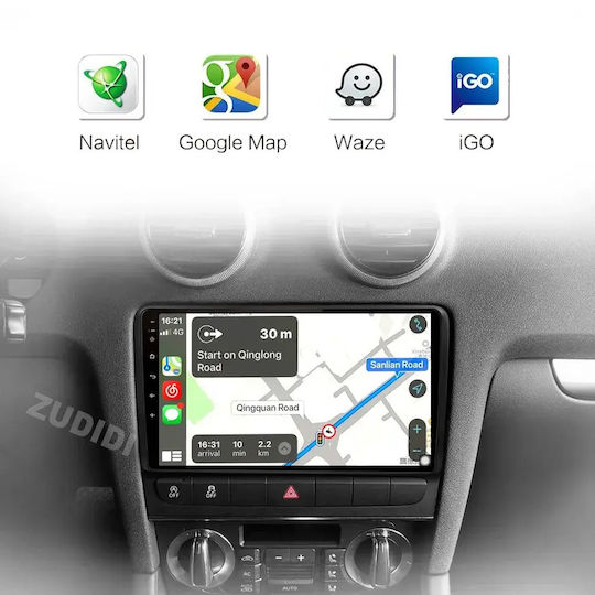 Audi A3 2010 Android Multimedia Carplay Androidauto Gps Wi-fi Bluetooth Sη37