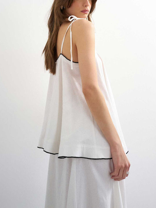 Topshop Дамска Блуза Бяла