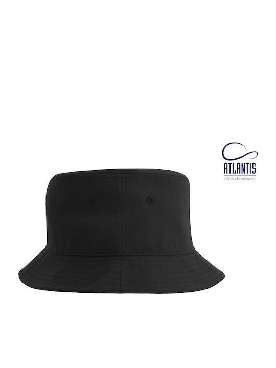 Atlantis Υφασμάτινo Καπέλο Bucket Μαύρο Atlantis Υφασμάτινo Καπέλο Bucket Μαύρο