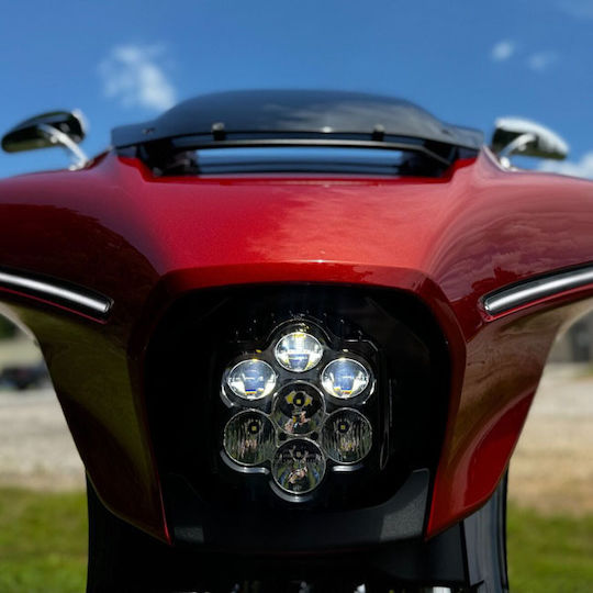 Μπροστινό Φανάρι Harley Davidson Street Glide Custom Dynamics Shark Demon 2 Performance Led Headlight.ki
