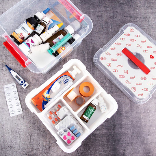 Orion Plastik Aufbewahrungsbox mit Deckel Transparent 26x24.5x15.5cm