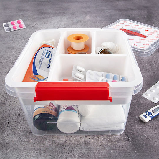 Orion Plastik Aufbewahrungsbox mit Deckel Transparent 26x24.5x15.5cm