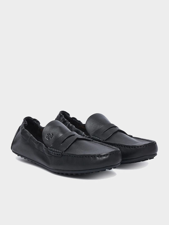 Leather Women's Moccasins in Black Colour