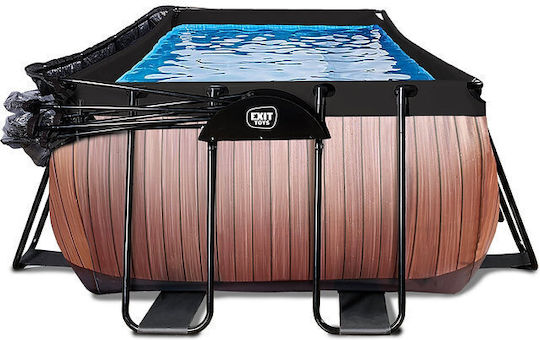 Exit Toys Swimming Pool PVC with Metallic Frame 540x122x122cm Grey