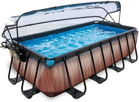 Exit Toys Holz Schwimmbecken Braun