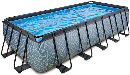 Exit Toys Πισίνα PVC με Μεταλλικό Σκελετό 540x250x122εκ. Γκρι