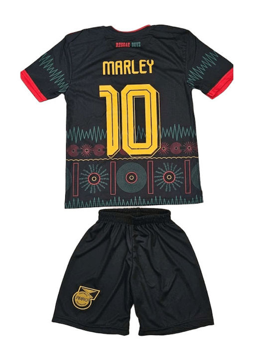 Set de Fotbal pentru Copii Bob Marley al Echipei Naționale a Jamaicăi 2026 Negru Balón De Oro Black Unisex Copii Ab169