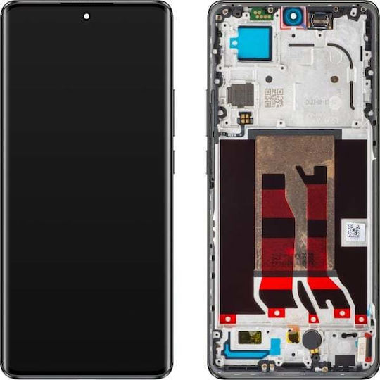 Oppo Οθόνη με Μηχανισμό Αφής και Πλαίσιο για Oppo Reno10 Pro (Μαύρο)