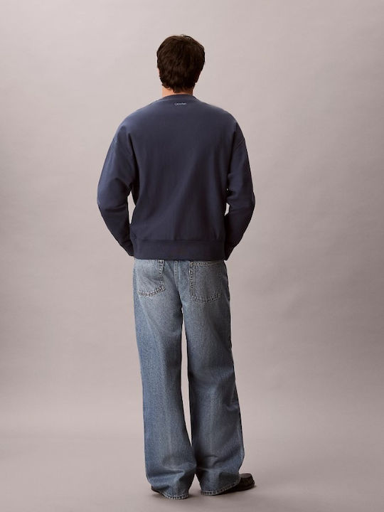 Men's Jeans Pants Relaxed Baggy Fit Blue