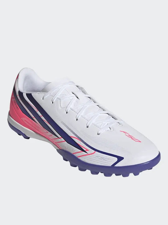 adidas F50 Hyperfast Club TF Футболни Обувки С Гумена Подметка Бели