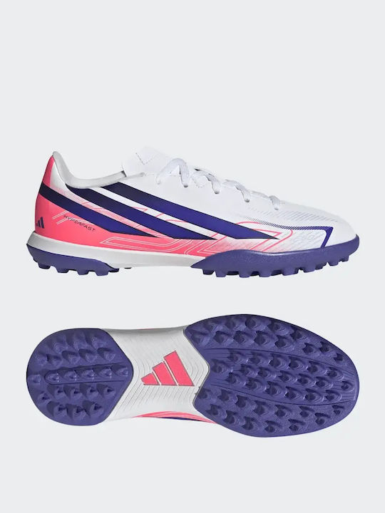 F50 Hyperfast Club TF Kids Soccer Cleats & Shoes Turf White