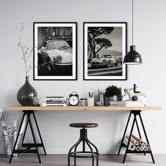 Poster Ferrari 250 Gto Cr059 40cm X 50cm Cadru Din Lemn Natural Bej 63085pd156201f55316