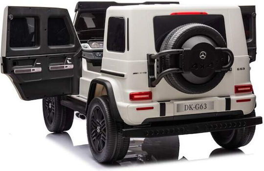 Mercedes AMG G63 Διθέσιο με Τηλεκοντρόλ Licensed 12 Volt Λευκό για 3+ Ετών