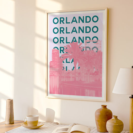 Poster Orlando Pop Art Pst25512 40cm X 50cm Μαύρη Ξύλινη Κορνίζα-63392pd156110f55321