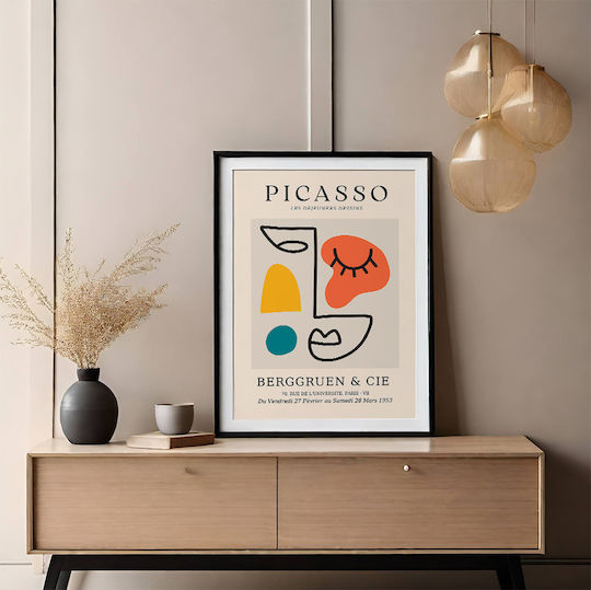 Poster Pablo Picasso Les Dejeurenes Dessins Art243 40cm X 50cm Premium Black Wooden Frame