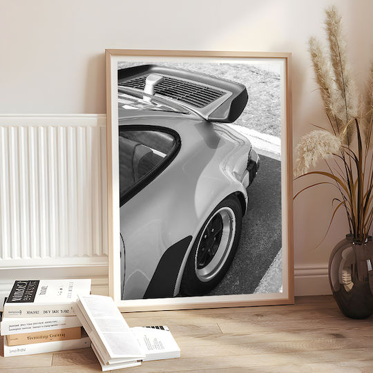 Poster Classic Porsche Cr051 40cm X 50cm Κορνίζα Καφέ Ξύλου 63078pd156206f63322