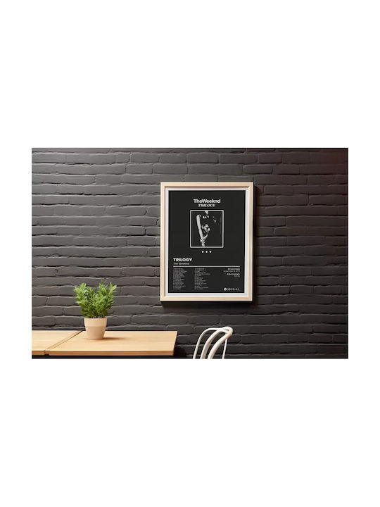 Music Poster Weeknd Trilogy Ms096 40cm X 50cm Κορνίζα Καφέ Ξύλου 62463pd156287f63322