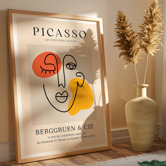 Poster Pablo Picasso Les Dejeurenes Dessins Art241 40cm X 50cm Premium Μαύρο Ξύλινο Κάδρο-63764pd156089f55323