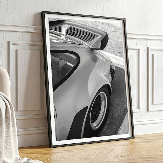 Poster Classic Porsche Cr051 40cm X 50cm Premium Black Wooden Frame