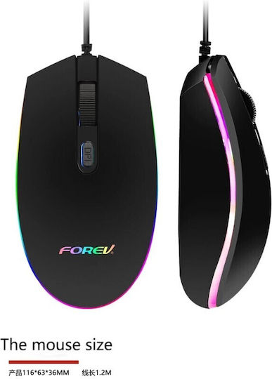 Forev FV-Q90 Gaming Keyboard Set with RGB Lighting & Mouse (English US)