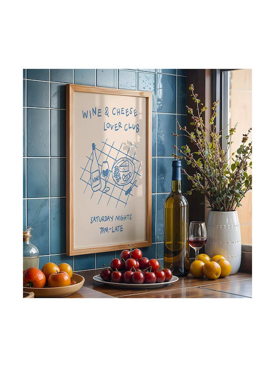 Poster Cheese & Wine Lovers Club Pst25306 40cm X 50cm-62171pd156326
