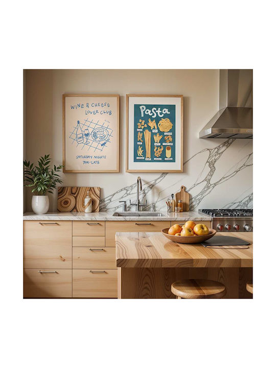 Poster Cheese & Wine Lovers Club Pst25306 40cm X 50cm-62171pd156326