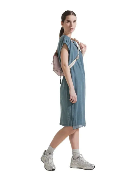 Sommer Midi Damenkleid Grün