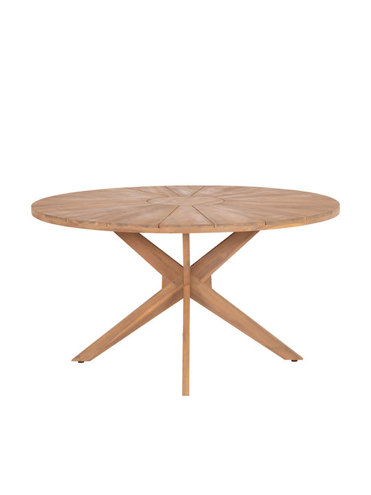 Garten- und Outdoor-Möbelset Corten 5-teilig Naturfarben
