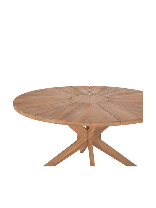 Garten- und Outdoor-Möbelset Corten 5-teilig Naturfarben