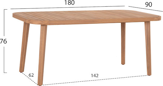 Set de sufragerie 7 piese Natural Set de sufragerie 7 piese Natural