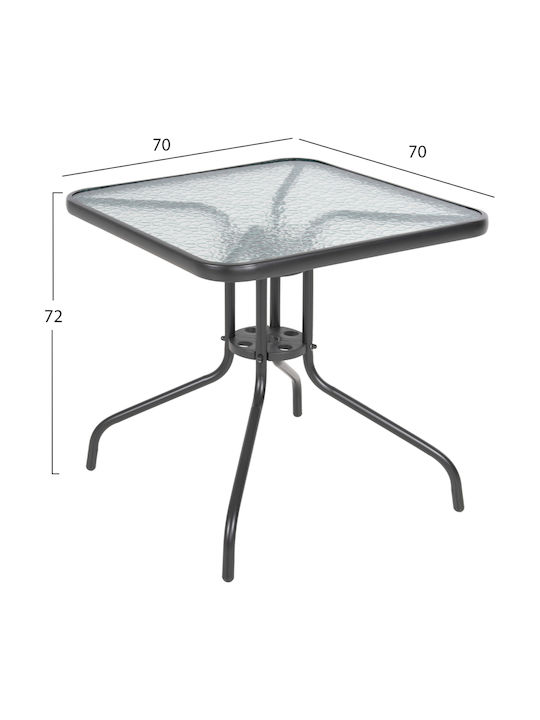HomeMarkt Garten- und Outdoor-Möbelsets Figo 3-tlg Grau