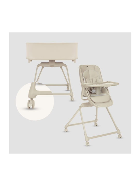 Lionelo Baby Highchair 3 in 1 with Adjustable Height Beige