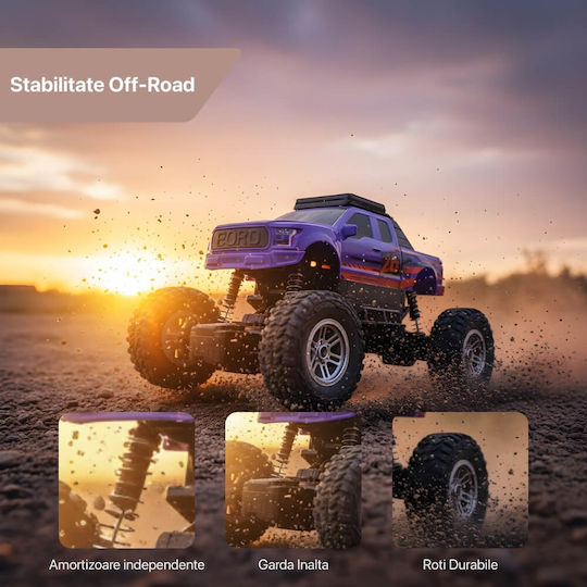 Mașină Teleghidată Monster Truck Violet