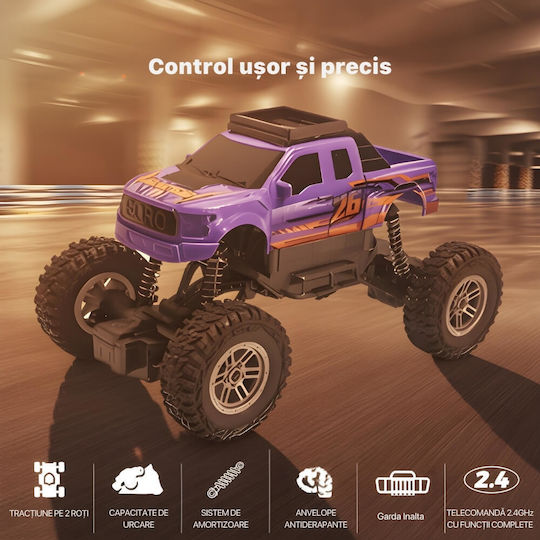 Mașină Teleghidată Monster Truck Violet