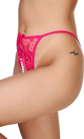 Sexy Unterwäsche Kilo-Taki Automobilien Spitze Perlen Fuchsie