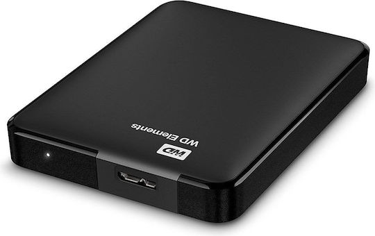 Western Digital Elements Portable USB-C Εξωτερικός HDD 4TB 2.5" Μαύρο