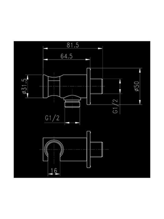 Vinci Built-in Mixer & Shower Head Set for Shower 2 Outlets Silver