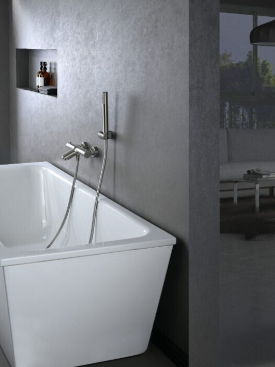Imex Αναμεικτική Μπαταρία Μπανιέρας Θερμοστατική Πλήρες Σετ Ροζ Χρυσό
