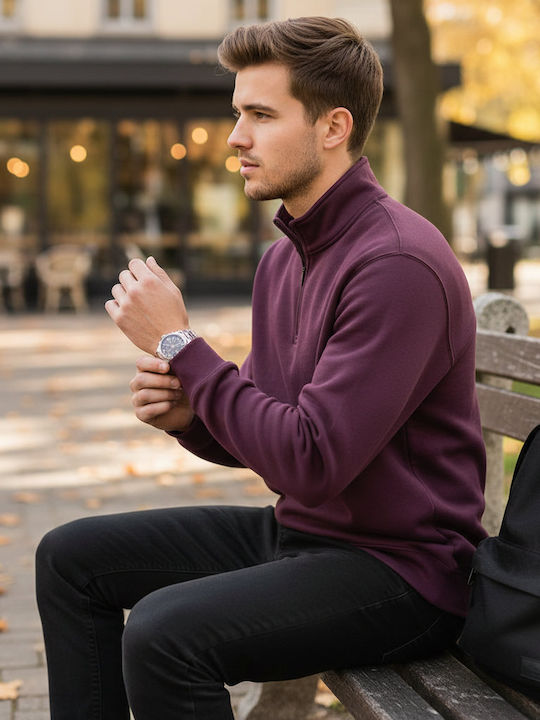 Gildan Softstyle Мъжка Рекламна Блуза Дълъг Ръкав Maroon