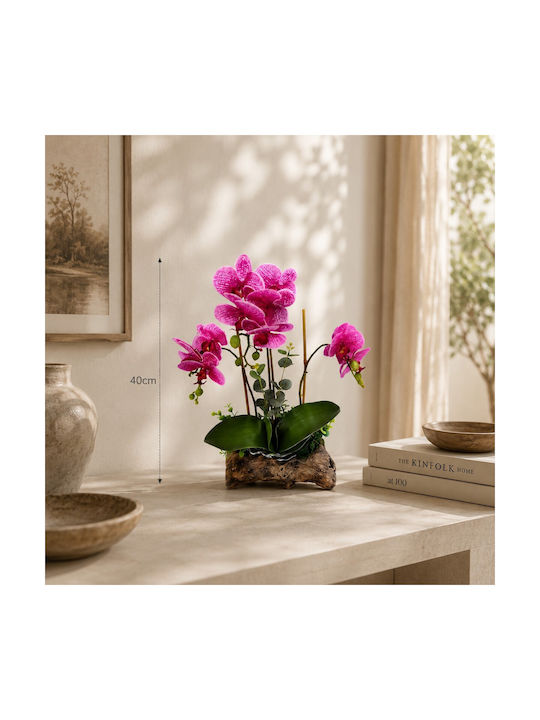 Dekorative Künstliche Orchidee Fuchsie Stamm 40cm Sds-21495