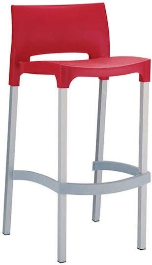 Bar Hocker Rot 39x45x96cm